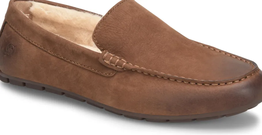 Born Shoes Allan Shearling-Men Slip-Ons