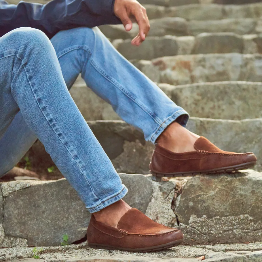Born Shoes Allan Shearling-Men Slip-Ons